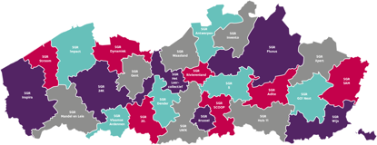 Kaart Scholengroepen oktober 2024